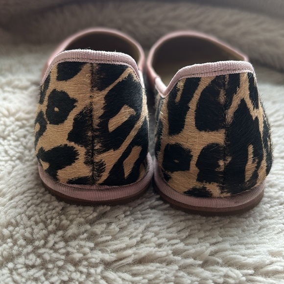 Diane Von Furstenberg Pink Leopard Print Botswana Flats size 8.5 - Picture 3 of 7